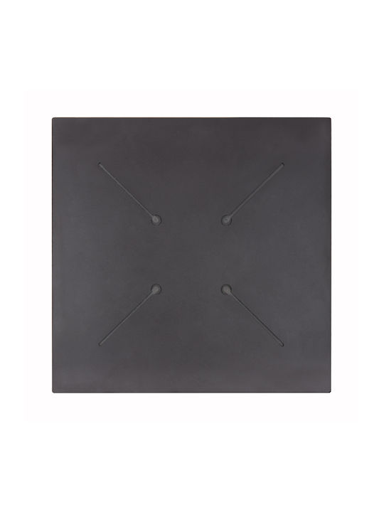 HomeMarkt Квадратна Повърхност На Масата HPL Черен Мрамор 70x70см HM5838.34 2бр