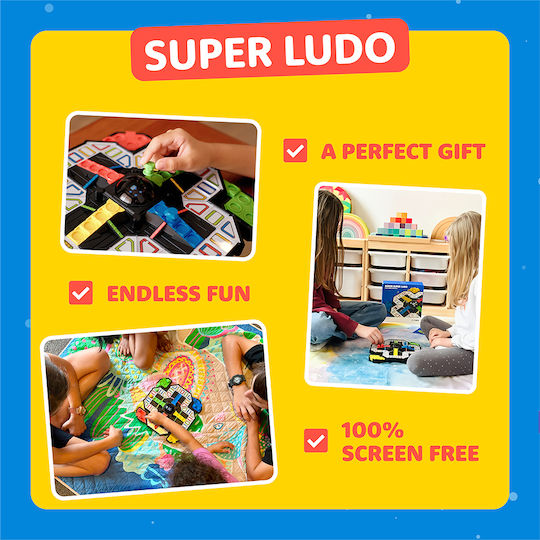 Board Game Super Ludo for 2-4 Players 6+ Years Old Giiker