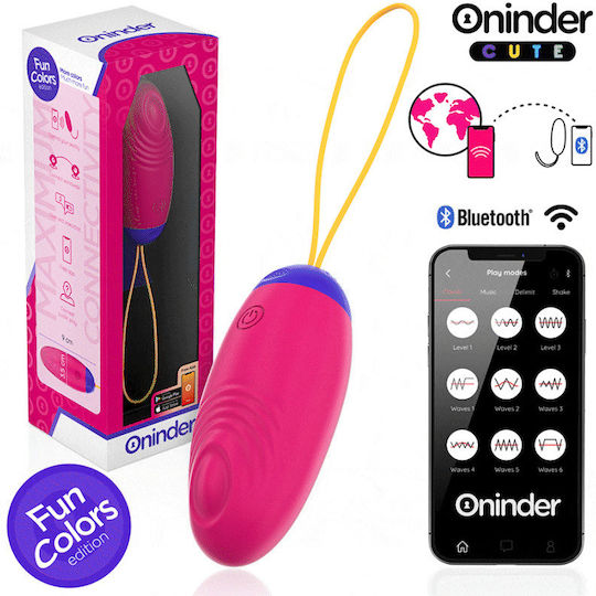 Oninder Cute Вибратор Яйца с Дистанционно Управление 9см Розов