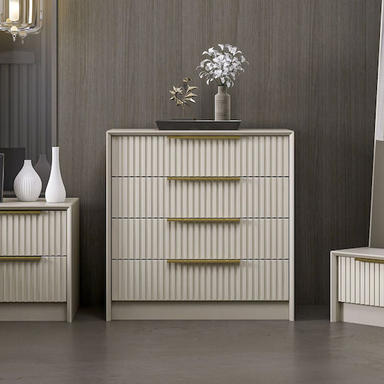 Comodă Kale Luxe 506mnr1516 72x45x77cm Piatră