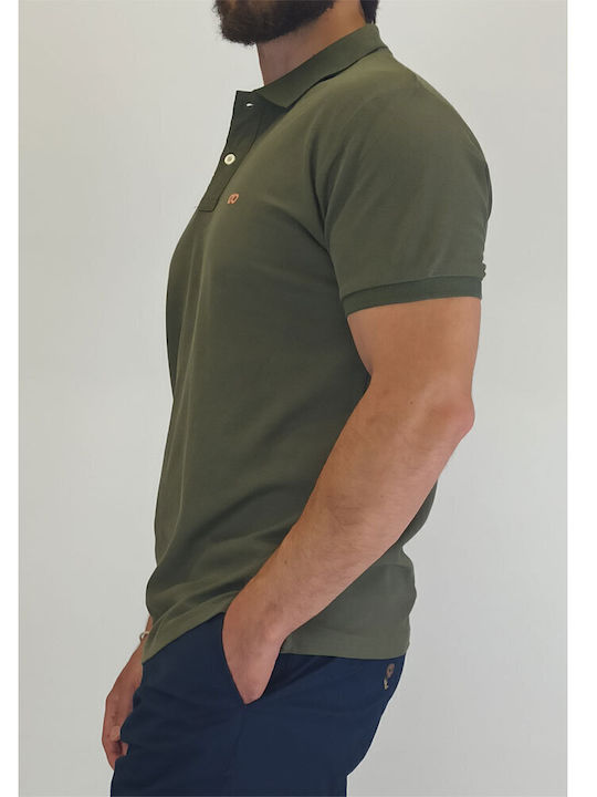 Polo Short Sleeve Khaki Blouse