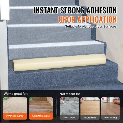 Vevor Carpet Protection Film 36" X 200' Self Adhesive Car Mat Protector Pe