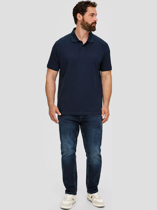 Polo Short Sleeve Blue Men's Blouse