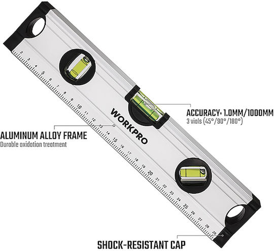 WorkPro WP262001 Αλφάδι Αλουμινίου 30εκ.