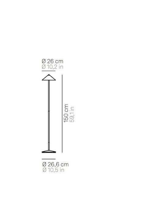 Zafferano Pina Xxl Outdoor Floor Lamp with Warm White Light