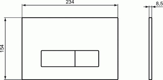 Ideal Standard Oleas P2 Flush Plate Dual Flush