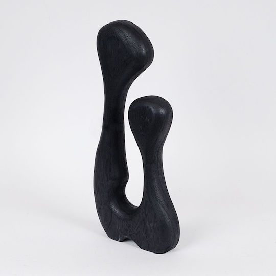 Table Decorative Wood Black 19x5.5x44cm