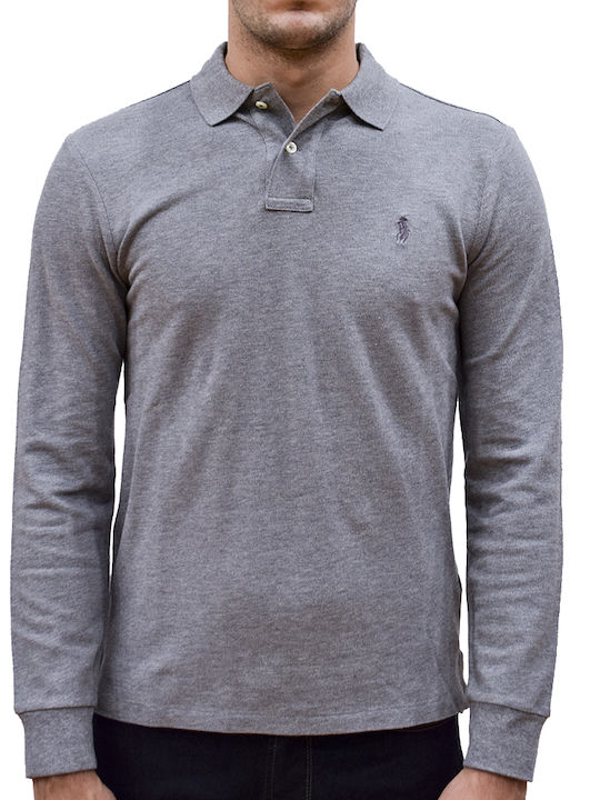 Polo Long Sleeve Blouse Gray