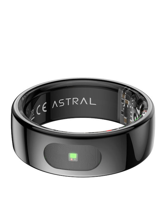Forever Astral SR-100 Smart Ring 21.6mm Αδιάβροχο με Παλμογράφο Μαύρο