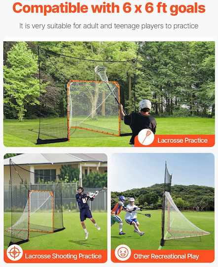 Vevor 12x9 Ft Hockey Lacrosse Torwartnetz Training Erweiterte Abdeckung