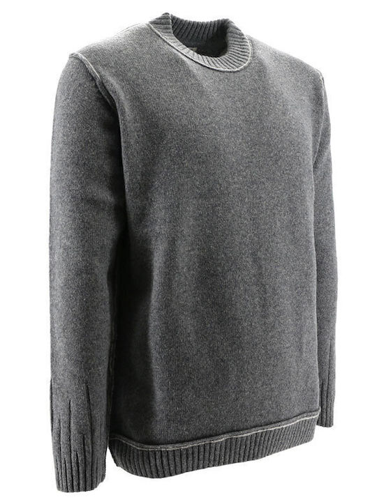 Magne Пуловер с дълъг ръкав Knit Grey Melange