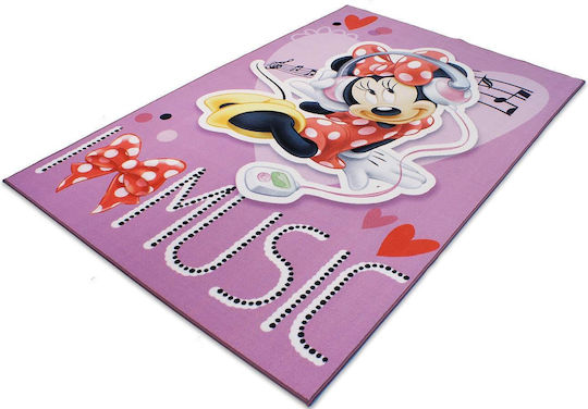 Disney Kids Synthetic Rug Minnie Minnie