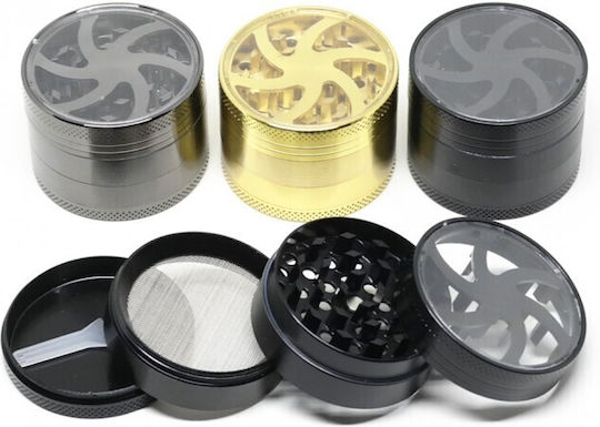 Râșniță De Tutun Mado 52mm 4 Părți 661-2161 Aluminiu Fereastră Verde