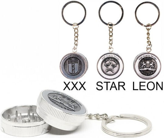 Râșniță De Tutun Breloc Keychain Metal 30mm 99660623 Design Râșniță Breloc Leon