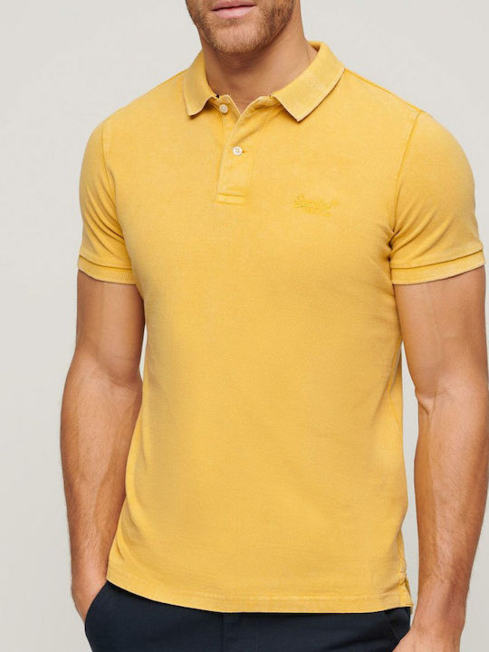 D2 Ovin Vint Polo T-Shirt Yellow