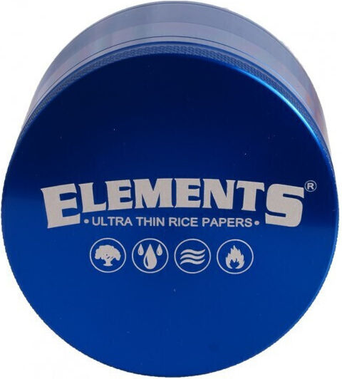 Elements Râșniță Medie Albastră 4 Părți 55mm Aluminiu