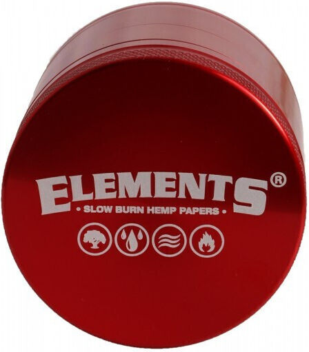 Elemente Mühle Kleine Rote 4-teilige Aluminium 49mm