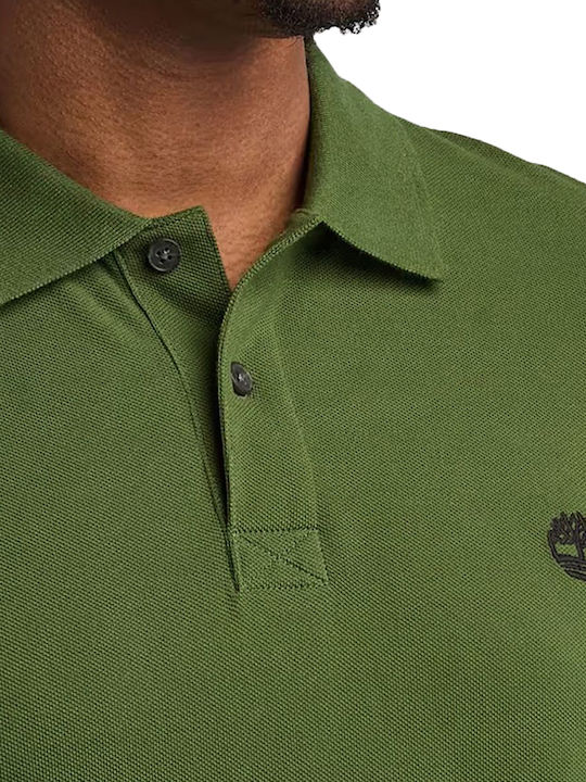 Polo Long Sleeve Blouse Dark Green