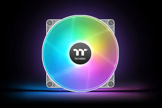 Thermaltake CT200 Case Fan 900rpm with ARGB Lighting and 4-Pin PWM Connection White