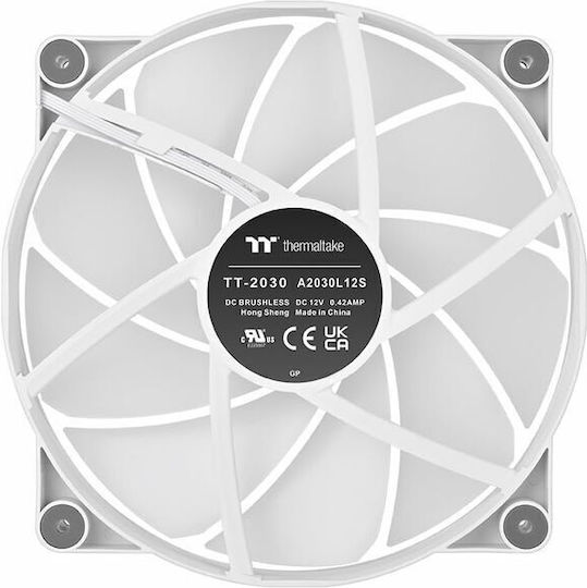 Thermaltake CT200 Case Fan 900rpm with ARGB Lighting and 4-Pin PWM Connection White