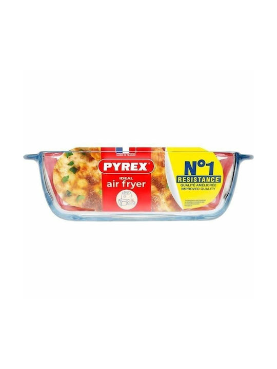 Pyrex Τετράγωνο Πυρίμαχο Σκεύος Γυάλινο 5cm
