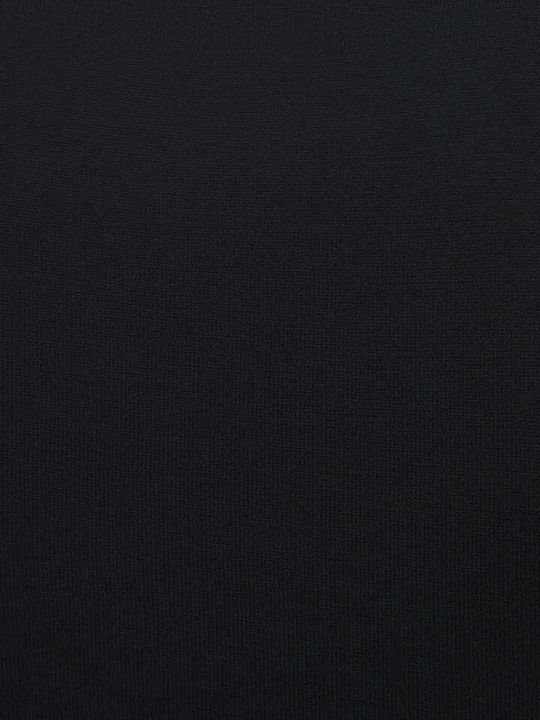 Short Sleeve Polo Sweater Black