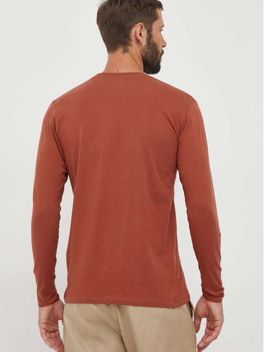 Eggo Long Sleeve Brown Blouse