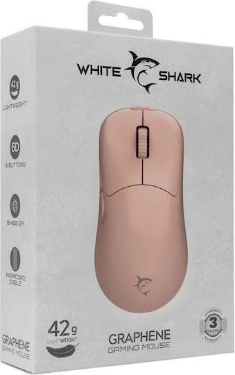 White Shark GM-5014 Gaming Ποντίκι 6200 DPI Ροζ