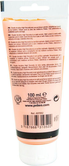 Acrylic Pebeo Studio Paint 100ml Dark Cadmium Yellow Hue 831052