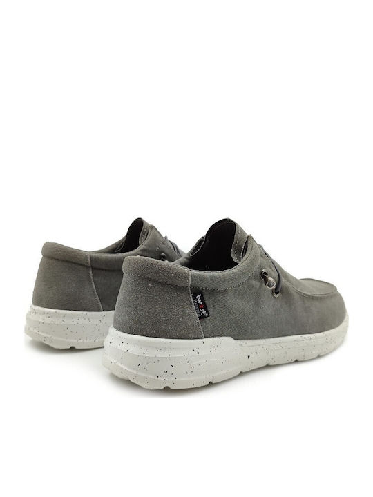 Men's Leather Moccasins Gray