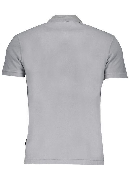 Ealis Polo Short Sleeve Blouse Gray