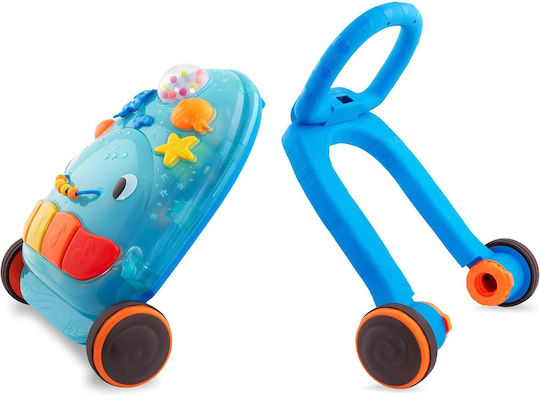 Battat Baby Push Walkers with Sounds Light Blue