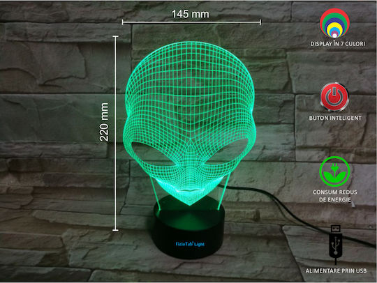 Διακοσμητικό Φωτιστικό LED 3D Illusion 22x3εκ.