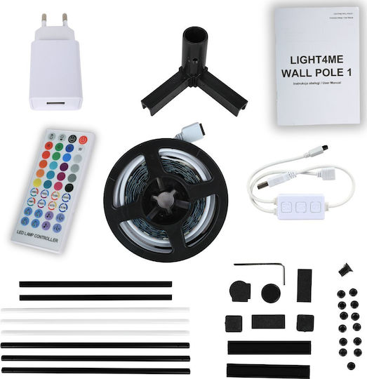 Light4me LED Stehleuchte mit RGB Licht Weiß