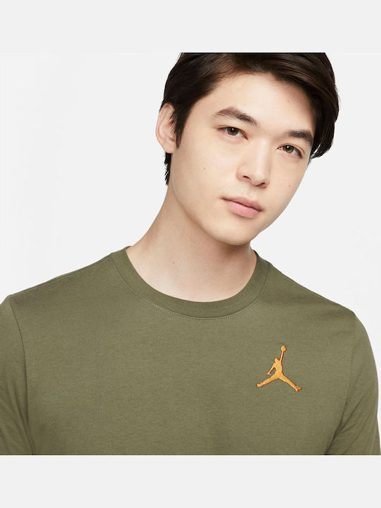 Jumpman Embroidered Athletic T-shirt Khaki