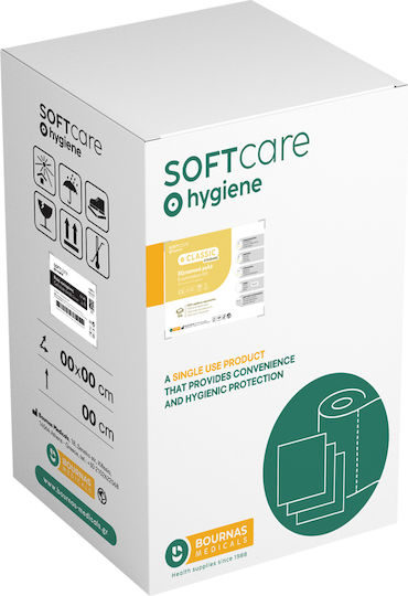 Soft Care Classic Basic 2ply Examination Table Roll 50cm X 40m Eco White 12 Pieces