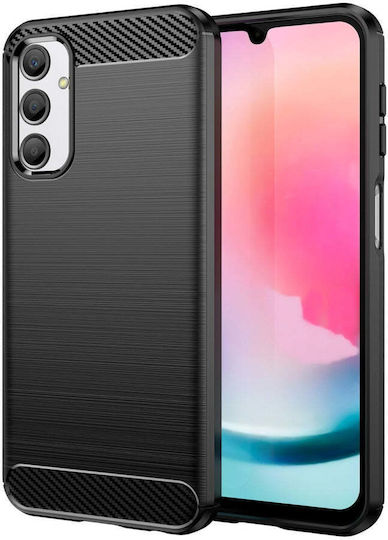 HQWear Задна корица Силикон Черен (Samsung Galaxy M34, HQWear)