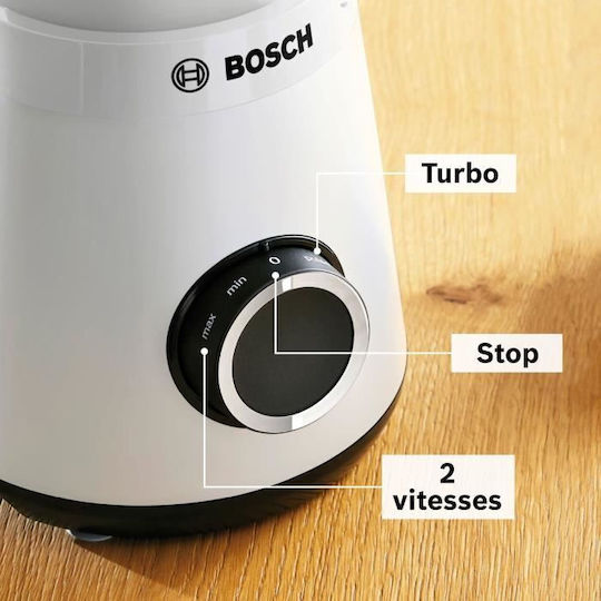 Bosch Serie 4 Μπλέντερ με Κανάτα Tritan 1.5 lt 1200W Λευκό