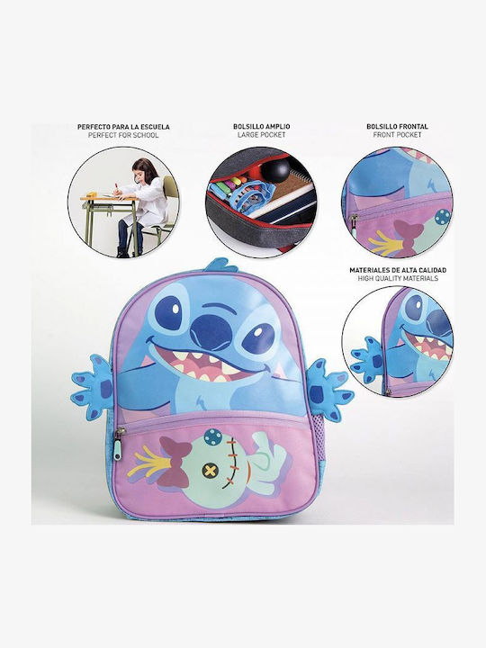 Cerda Lilo & Stitch Ghiozdan De Spate Scoala Primara Lila 25 x 5 x 30 cm