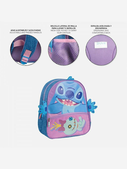 Cerda Lilo & Stitch Ghiozdan De Spate Scoala Primara Lila 25 x 5 x 30 cm