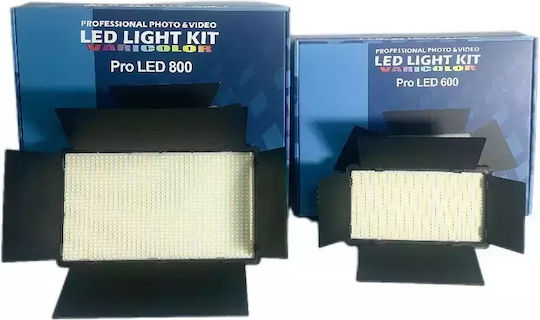 Dauerlicht Kit 3 LED Tripod Lichter Einschließlich Arvada Brightforge Led800pro – Professionelle Beleuchtung Video Foto Studio 50w 1200 Birnen Einstellbare Farbtemperatur 3200-5600k Schwarz