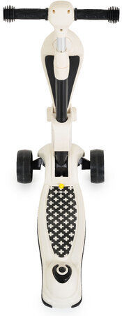 Byox Kids Scooter Foldable Checkmate 3-Wheel with Seat for 3+ Years Royal White
