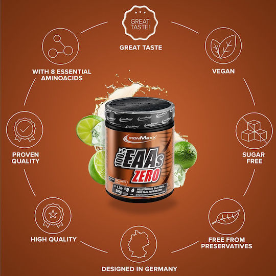 IronMaxx 100% Eaas Zero 500gr Cola Lime
