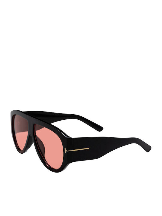 Unisex Sonnenbrille mit Schwarz Gestell und Schwarz Linse SP2543-2-1