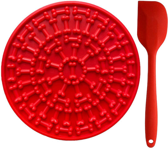 Bol Plastic De Mâncare Pentru Câine Și Pisică 15x15cm
