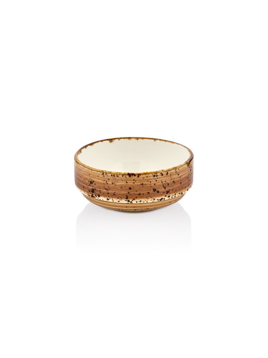 By Bone Serving Bowl Round made of Porcelain 6pcs