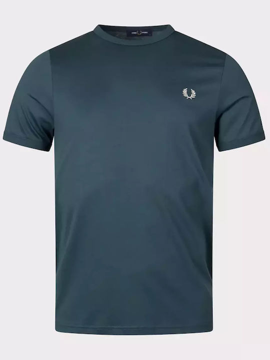 Ringer T-shirt Petrol Blue