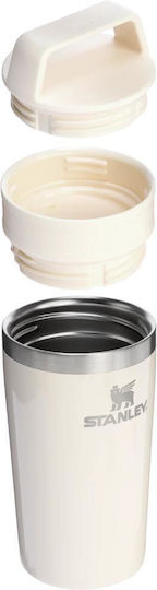 Stanley Cafe To-Go Thermos Bottle Stainless Steel BPA Free 350ml Cream
