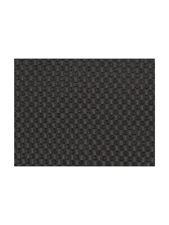 Bench Stool With Storage Space Upholstered With Black Fabric 76x38x38cm