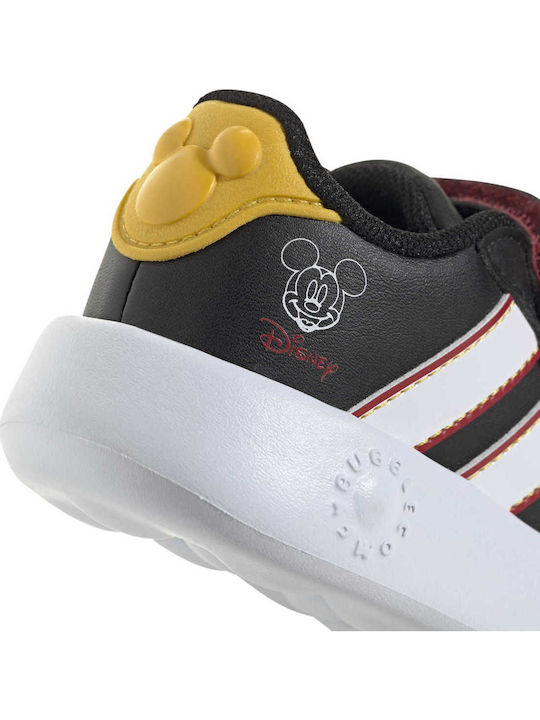 Grand Court Παιδικά Sneakers με Σκρατς Μαύρα